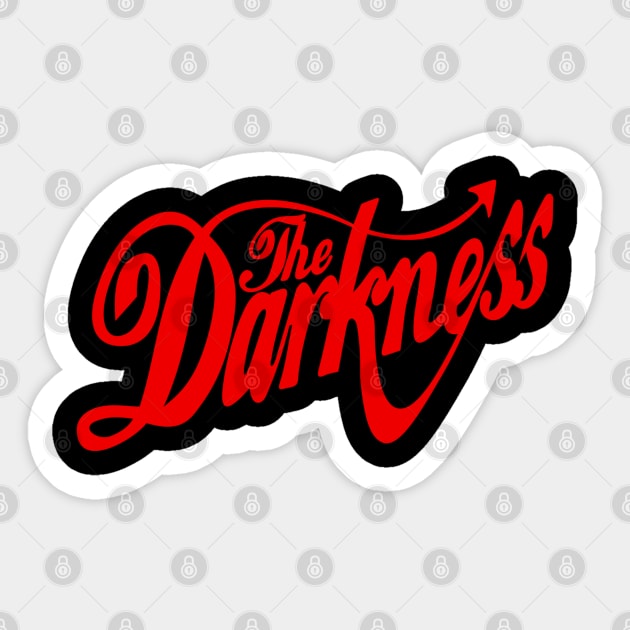 The Darkness Band Red Text Sticker by KAM Std